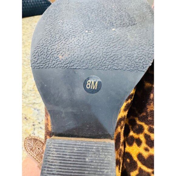 Coconuts By Matisse Adalyn Leopard Print Ankle Boots 8M Mobwife Coastal Cowgirl - Picture 8 of 12